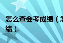 怎么查會(huì)考成績（怎么網(wǎng)上查詢自己的會(huì)考成績）
