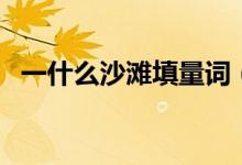 一什么沙灘填量詞（如何填寫一什么沙灘）