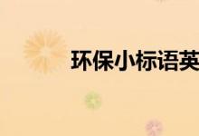 環(huán)保小標語英語（環(huán)保小標語）