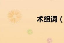 術組詞（漢字術組詞）