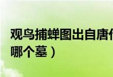 觀鳥捕蟬圖出自唐代什么墓（觀鳥捕蟬圖出自哪個(gè)墓）