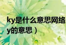 ky是什么意思網絡用語（怎么理解網絡用語ky的意思）