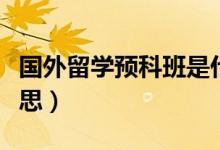 國外留學預科班是什么（留學預科班是什么意思）