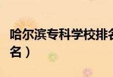 哈爾濱專(zhuān)科學(xué)校排名公辦（哈爾濱專(zhuān)科學(xué)校排名）