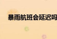 暴雨航班會(huì)延遲嗎（暴雨航班會(huì)取消嗎）