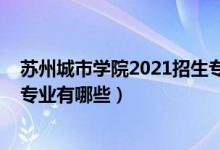 蘇州城市學(xué)院2021招生專業(yè)（蘇州大學(xué)未來校區(qū)2021招生專業(yè)有哪些）
