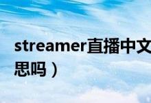 streamer直播中文名（streamer是主播的意思嗎）
