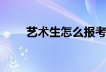 藝術生怎么報考學校（有哪些辦法）