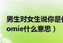 男生對(duì)女生說你是他的homie（女生叫男生homie什么意思）