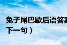兔子尾巴歇后語(yǔ)答案是什么（兔子尾巴歇后語(yǔ)下一句）