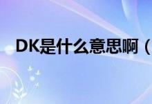DK是什么意思?。╠k是什么意思二次元）