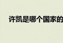 許凱是哪個國家的（許凱是哪個大學(xué)的）