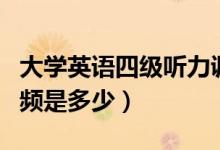 大學(xué)英語四級(jí)聽力調(diào)頻（大學(xué)英語四級(jí)聽力調(diào)頻是多少）