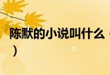 陳默的小說叫什么（小說主角陳默是什么小說）