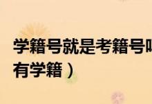 學(xué)籍號就是考籍號嗎（是不是有考籍號就代表有學(xué)籍）