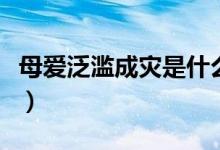 母愛泛濫成災是什么意思（母親泛濫什么意思）