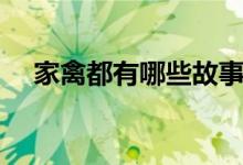 家禽都有哪些故事（家禽都有哪些動物）