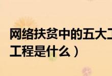 網(wǎng)絡扶貧中的五大工程是什么(網(wǎng)絡五大扶貧工程是什么)