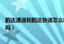 韻達(dá)速遞和韻達(dá)快遞怎么收費(fèi)的（韻達(dá)速遞和韻達(dá)快遞一樣嗎）