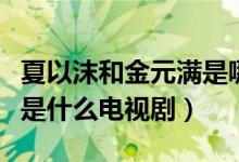 夏以沫和金元滿是哪部電視?。ń鹪獫M夏以沫是什么電視劇）