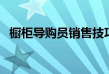 櫥柜導(dǎo)購員銷售技巧（經(jīng)驗(yàn)分享僅供參考）