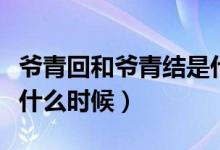 爺青回和爺青結是什么意思（爺青結一般用在什么時候）