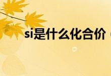 si是什么化合價(jià)（si是什么化學(xué)元素）