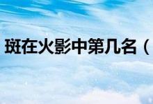 斑在火影中第幾名(斑在火影中第幾集出場(chǎng))