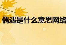 偶遇是什么意思網(wǎng)絡(luò)用語（偶遇是什么意思）