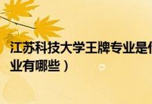 江蘇科技大學王牌專業(yè)是什么（2022年江蘇科技大學王牌專業(yè)有哪些）