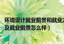 環(huán)境設(shè)計(jì)就業(yè)前景和就業(yè)方向（2022環(huán)境設(shè)計(jì)專(zhuān)業(yè)就業(yè)方向及就業(yè)前景怎么樣）
