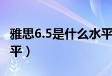 雅思6.5是什么水平的成績(jī)（雅思6.5是什么水平）