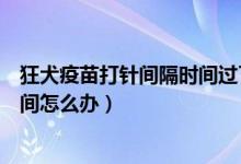狂犬疫苗打針間隔時(shí)間過了怎么辦（錯(cuò)過了狂犬疫苗打針時(shí)間怎么辦）