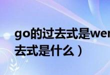 go的過去式是went用英語(yǔ)怎么說(go的過去式是什么)