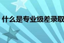 什么是專業(yè)級差錄?。▽I(yè)級差是什么意思）