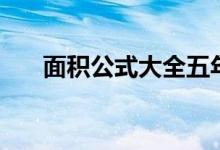 面積公式大全五年級(jí)上冊(cè)（面積公式）