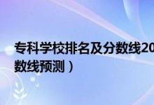 專科學(xué)校排名及分?jǐn)?shù)線2020（2022全國?？茖W(xué)校排名及分?jǐn)?shù)線預(yù)測）