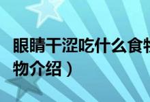 眼睛干澀吃什么食物好(眼睛干澀適合吃的食物介紹)