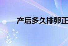 產(chǎn)后多久排卵正常(產(chǎn)后多久排卵)