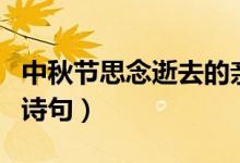 中秋節(jié)思念逝去的親人的話語(yǔ)（中秋節(jié)思念的詩(shī)句）
