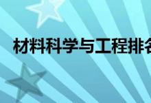 材料科學(xué)與工程排名前十（哪個(gè)學(xué)校更好）