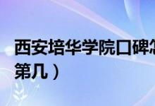 西安培華學(xué)院口碑怎么樣好就業(yè)嗎（全國排名第幾）