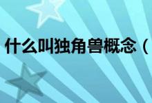 什么叫獨角獸概念（什么叫獨角獸概念股票）