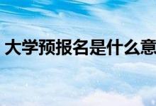 大學(xué)預(yù)報名是什么意思（和正式報名的區(qū)別）
