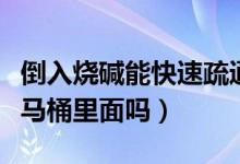 倒入燒堿能快速疏通馬桶嗎（燒堿能直接倒進馬桶里面嗎）