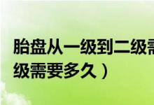 胎盤從一級(jí)到二級(jí)需要多久（胎盤從一級(jí)到二級(jí)需要多久）