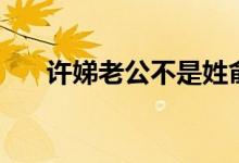 許娣老公不是姓俞嗎（許娣老公是誰）
