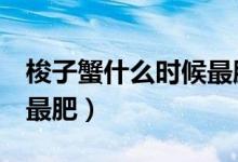 梭子蟹什么時(shí)候最肥4月份(梭子蟹什么時(shí)候最肥)