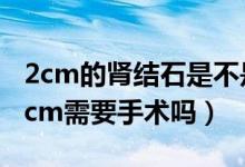 2cm的腎結石是不是一定要手術?（腎結石10cm需要手術嗎）
