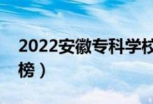 2022安徽?？茖W(xué)校排名（最新高職院校排行榜）